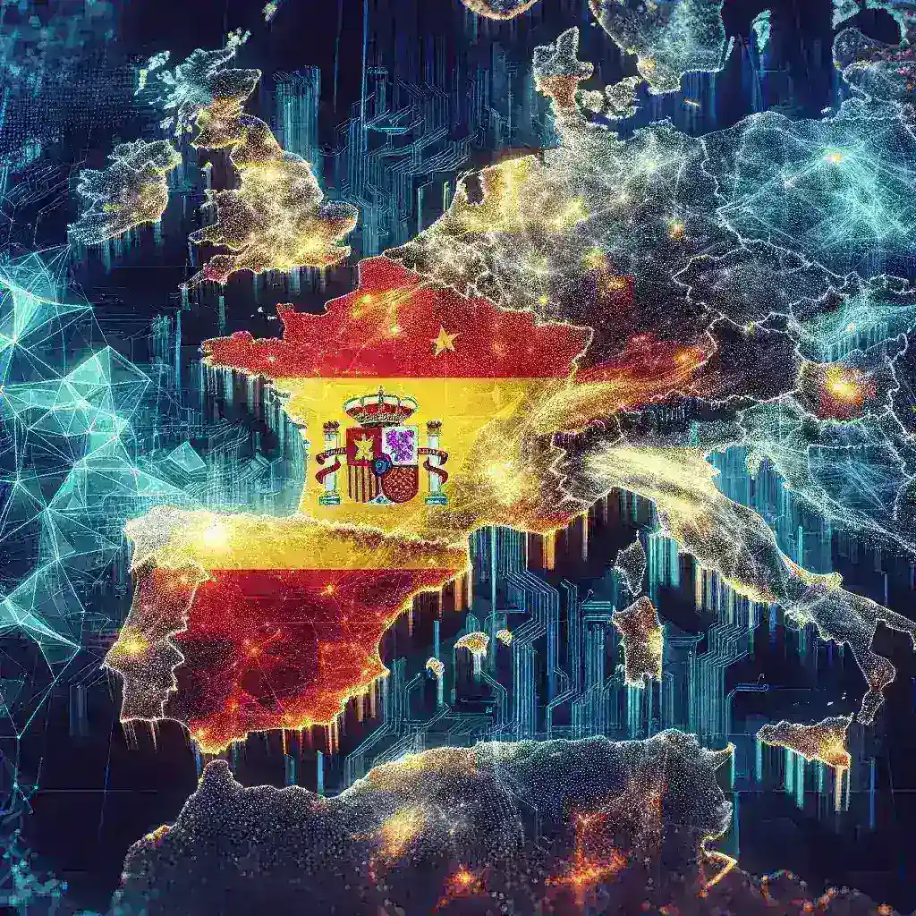 "Imagen del logo de Gaia X en el contexto de la colaboración europea para el desarrollo de la nube soberana, destacando la participación de España en este proyecto tecnológico innovador."